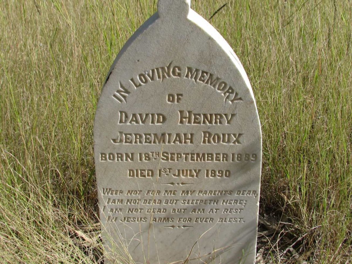 ROUX David Henry Jeremiah 1889-1890