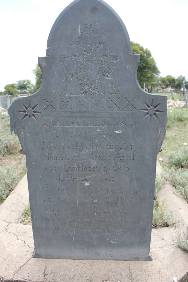 NIEUWOUDT Johanna Maria Janetta 1863-1913