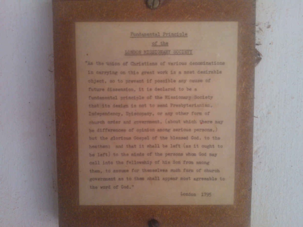 05. Fundamental Principle Notice of the London Missionary Society, dated 1795