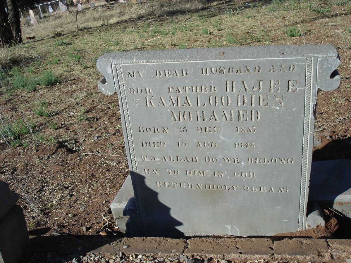 MOHAMED Hajee Kamaloodien 1887-1945