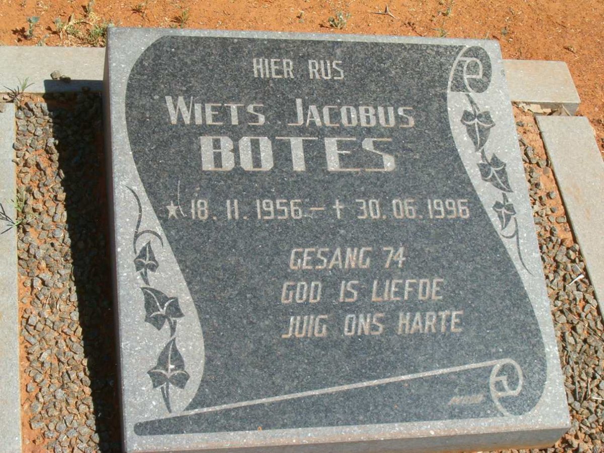 BOTES Wiets Jacobus 1956-1996