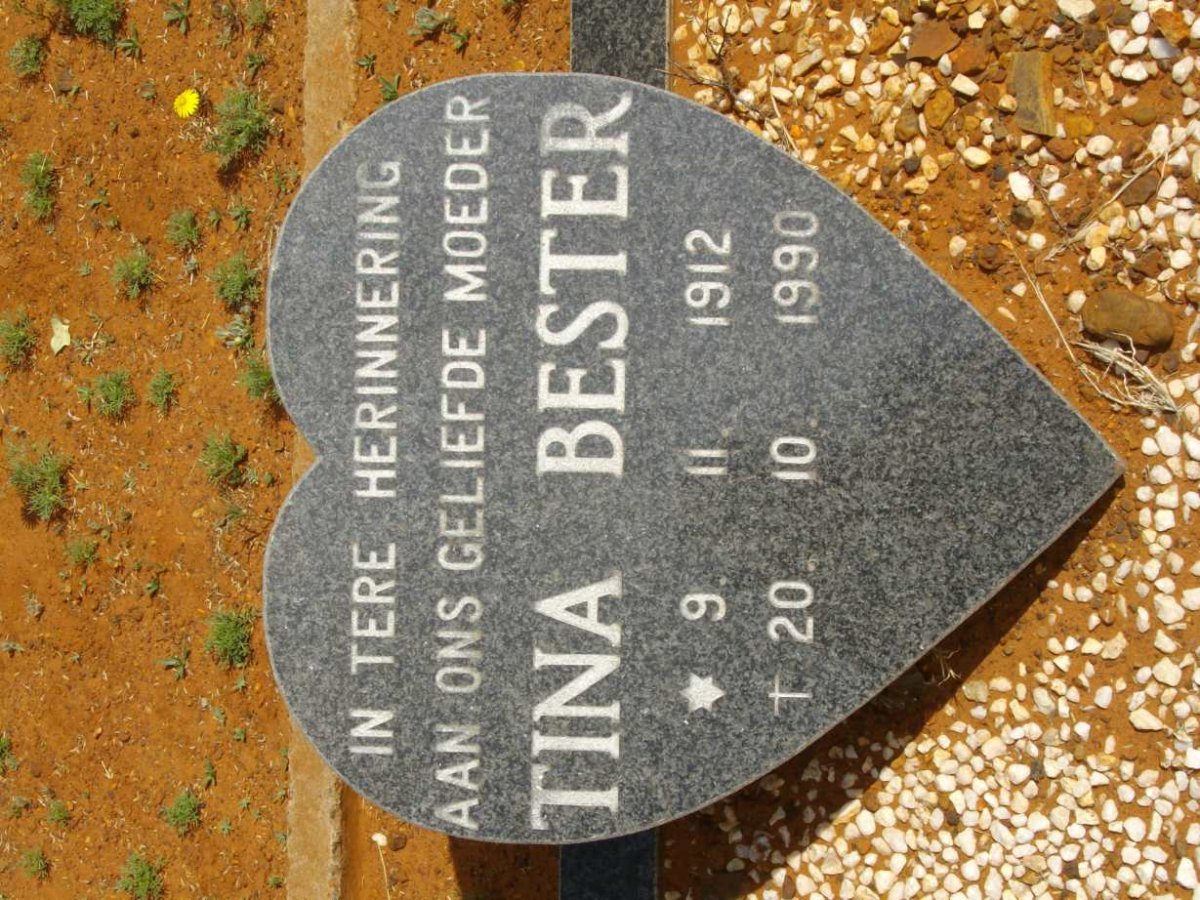 BESTER Tina 1912-1990