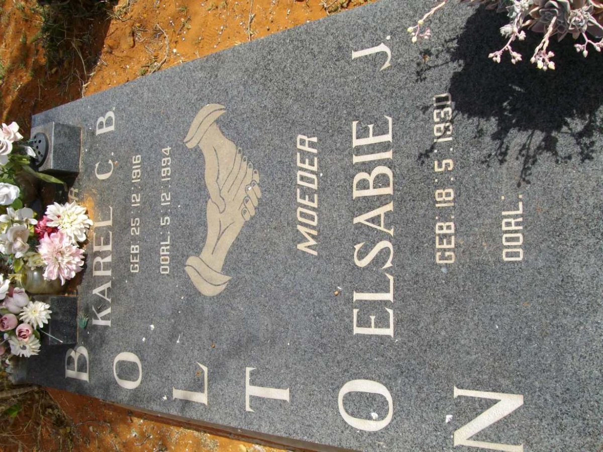 BOLTON Karel C.B. 1916-1994 &amp; Elsabie J. 1930-