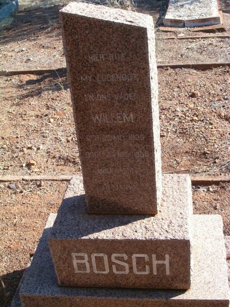 BOSCH Willem 1906-1958