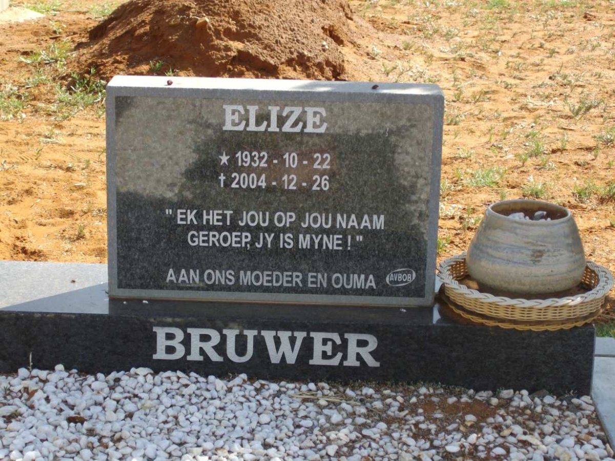 BRUWER Elize 1932-2004