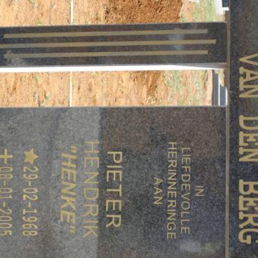 BERG Pieter Hendrik, van den 1968-2005