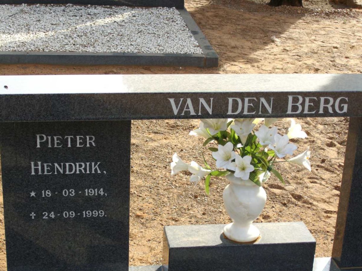 BERG Pieter Hendrik, van den 1914-1999