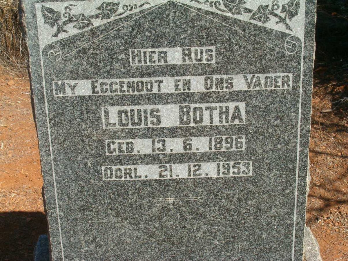 BOTHA Louis 1896-1953