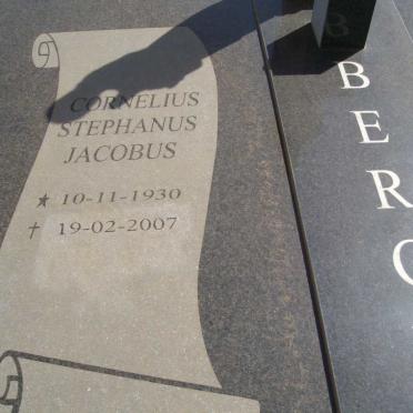 BERGH Cornelius Stephanus Jacobus 1930-2007