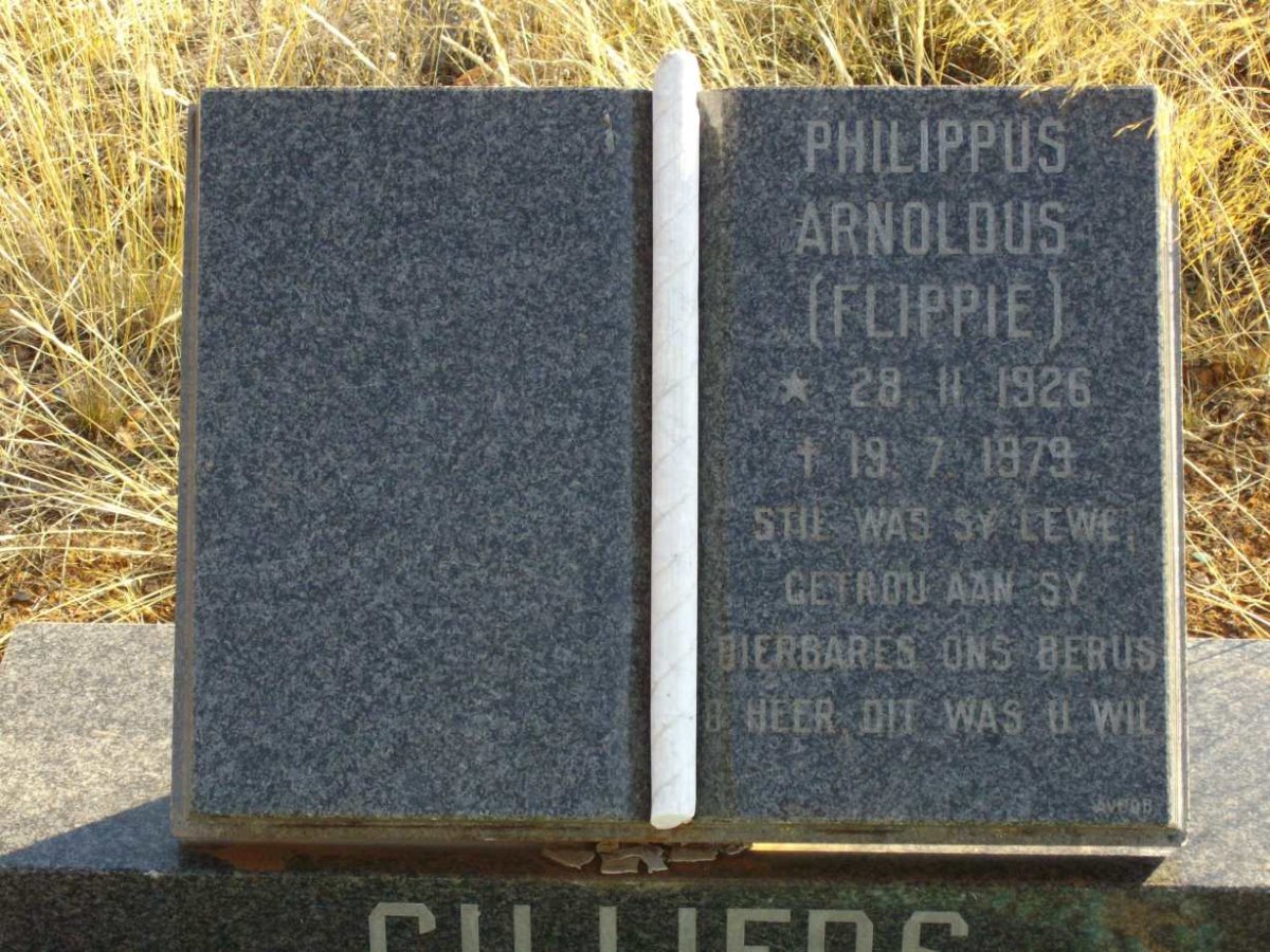 CILLIERS Philippus Arnoldus 1926-1979
