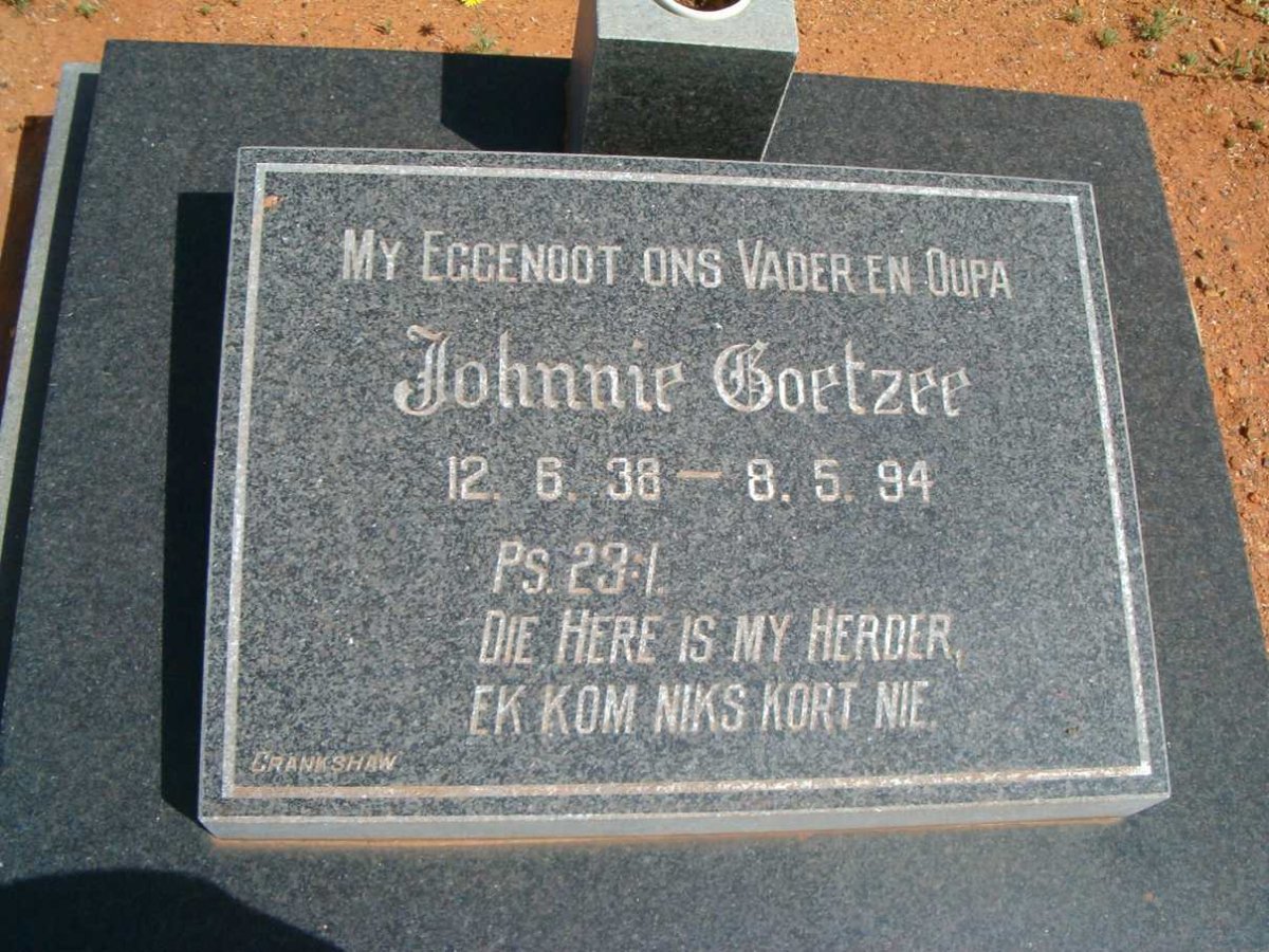 COETZEE Johnnie 1938-1994