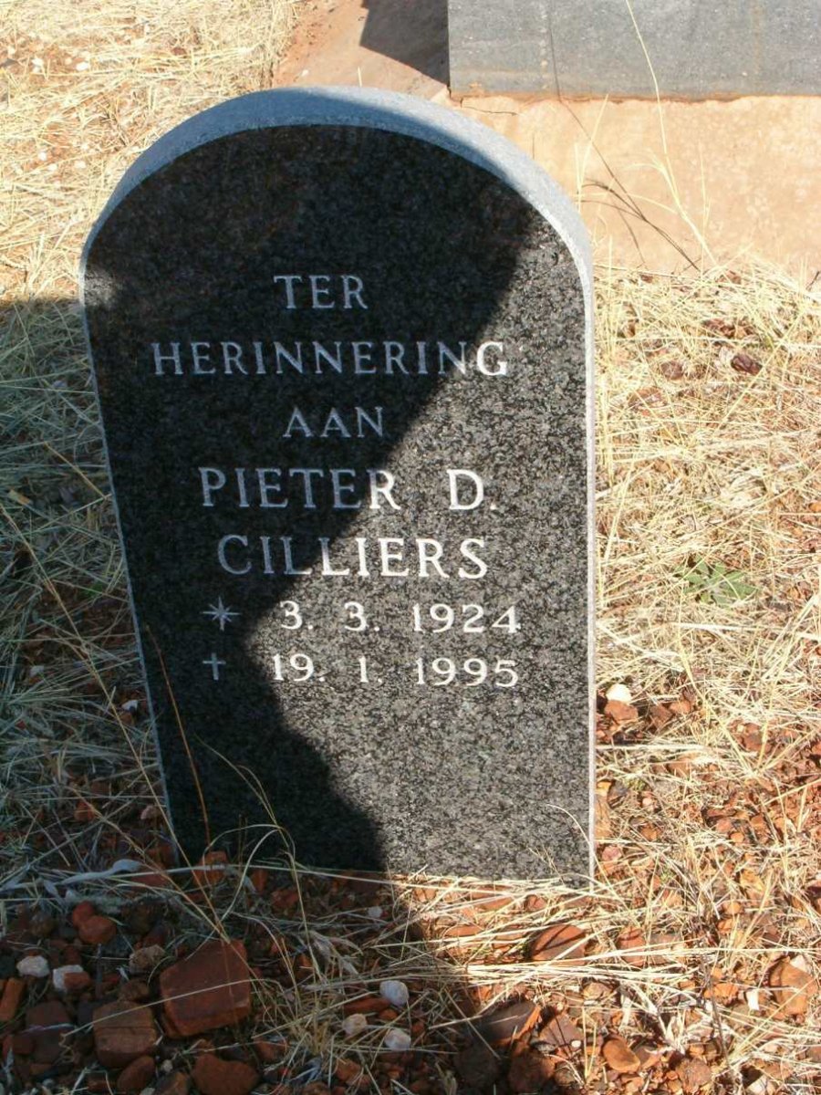 CILLIERS Pieter D. 1924-1995