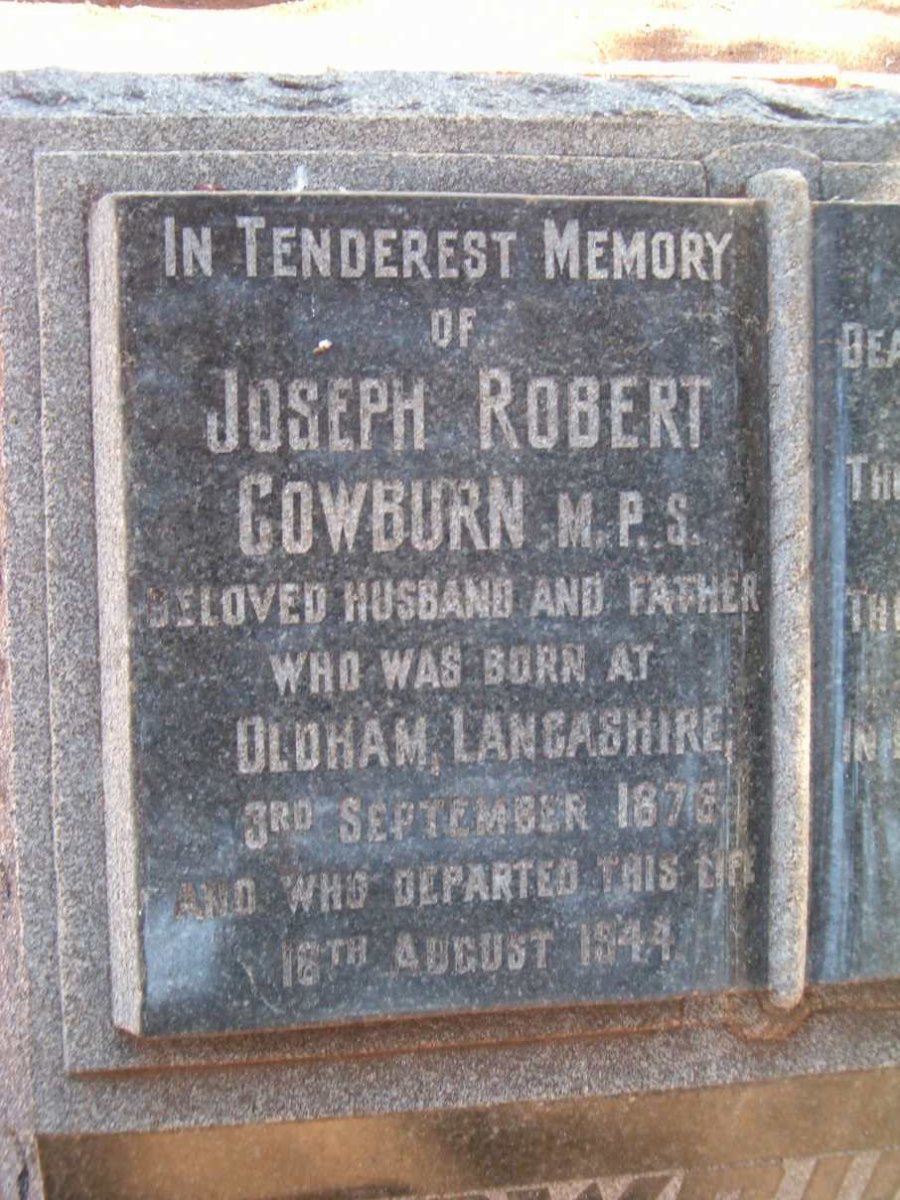 COWBURN Joseph Robert 1876-1944