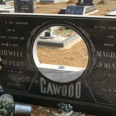 CAWOOD Stilwell Rupert 1917-1984 &amp; Magdalena Johanna E. 1932-