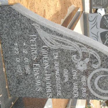ERASMUS Gideon Jacobus Petrus 1912-1997