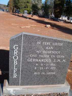 GROBLER Gerhardus J.M.M 1916-1972