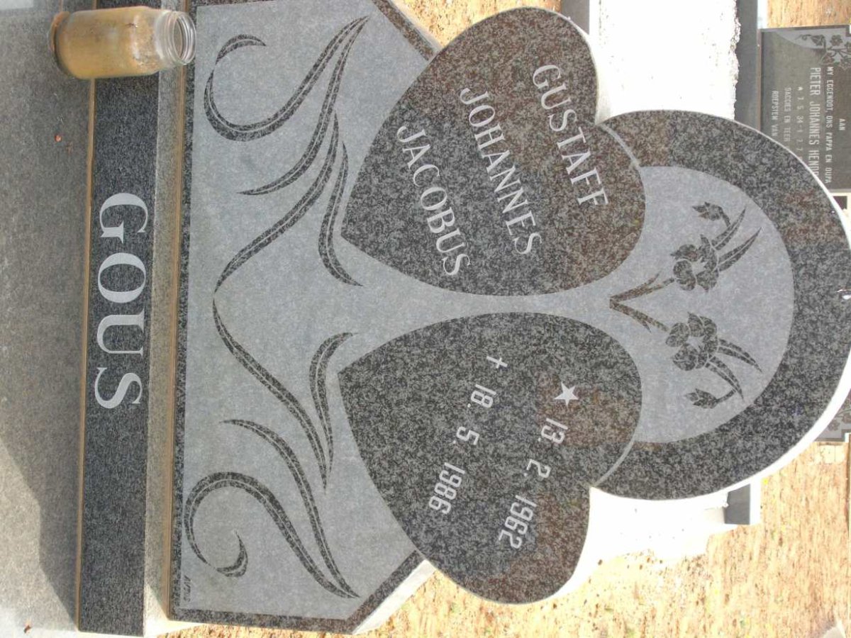 GOUS Gustaff Johannes Jacobus 1962-1986