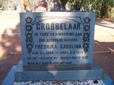 GROBBELAAR Fredrika Carolina 1899-1972