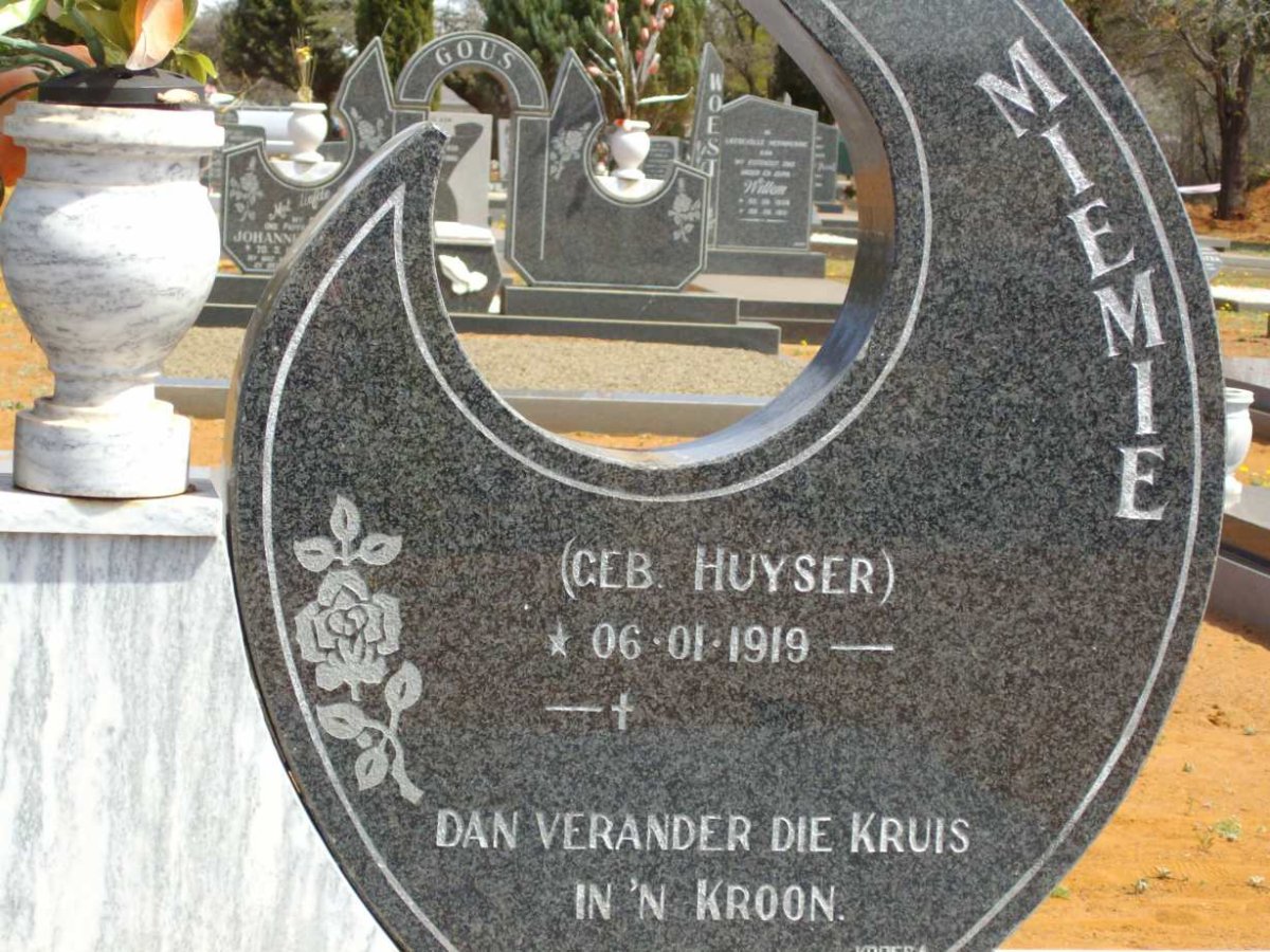 HUYSER Miemie 1919-