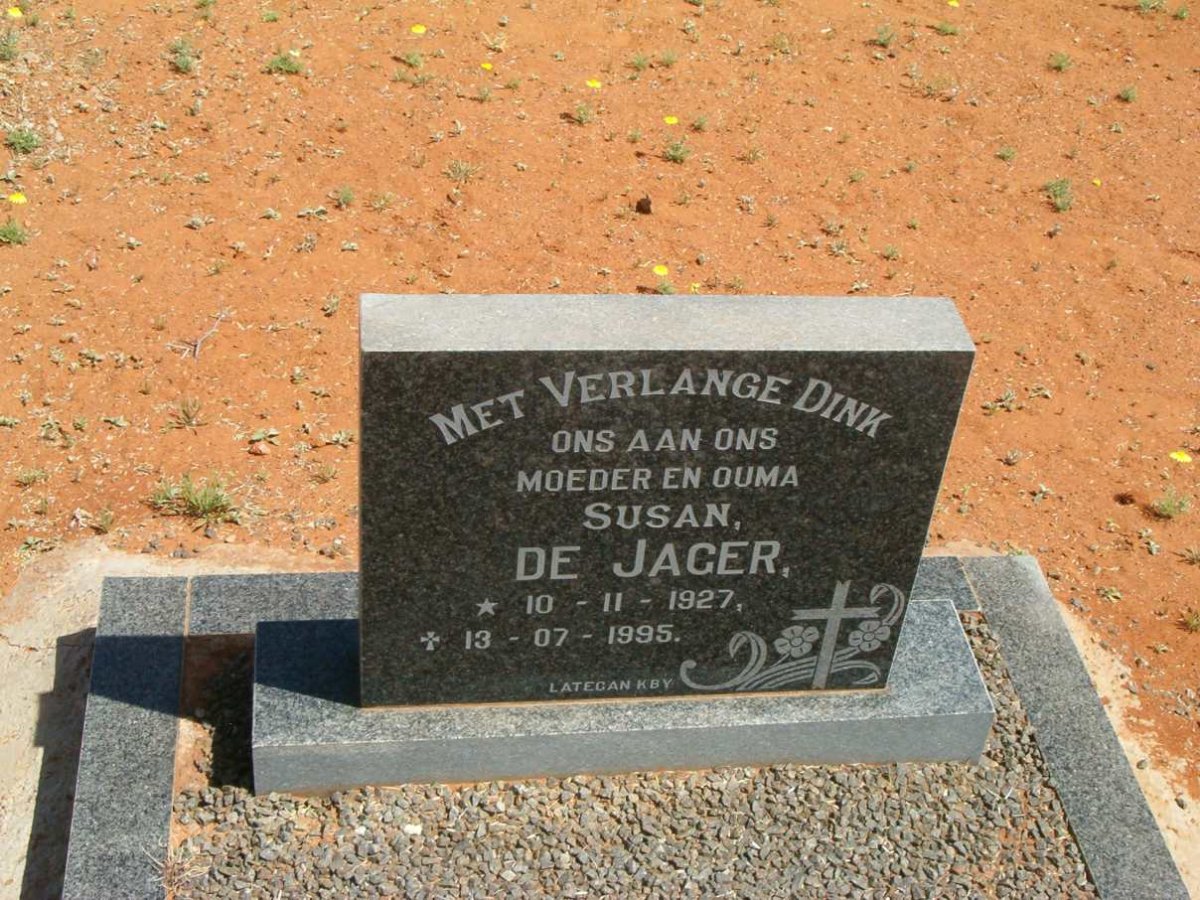 JAGER Susan, de 1927-1995