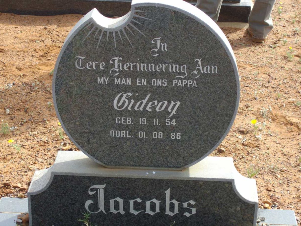 JACOBS Gideon 1954-1986