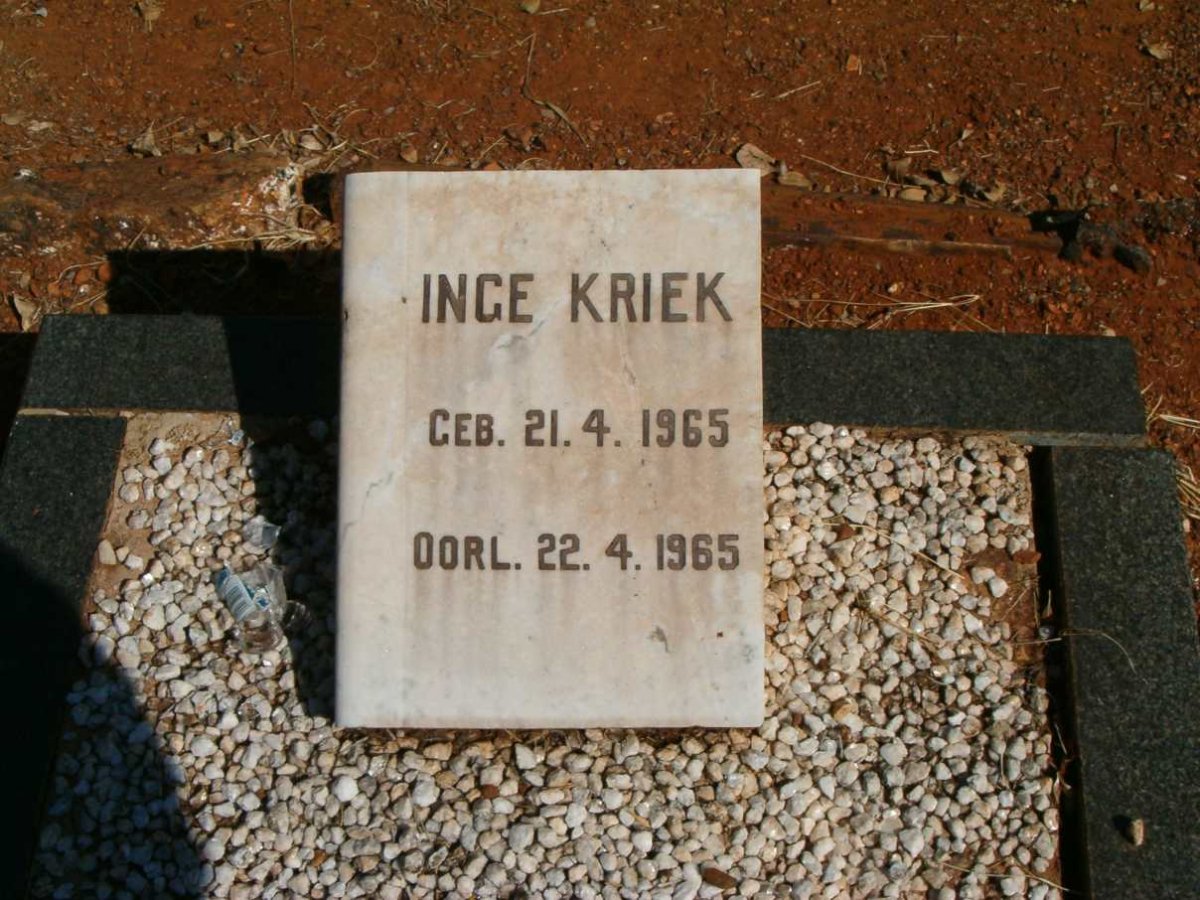 KRIEK Inge 1965-1965