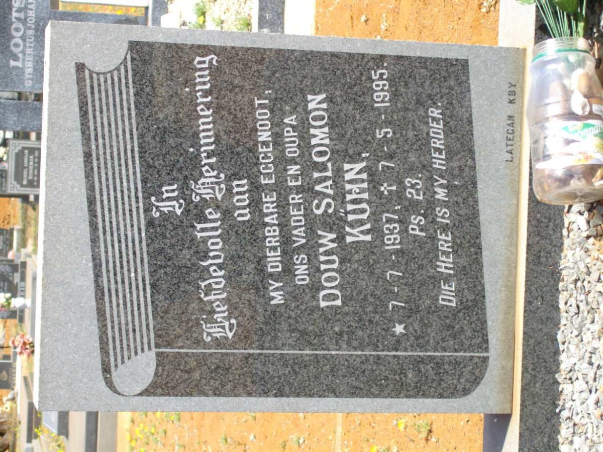 KÜHN Douw Solomon 1937-1995