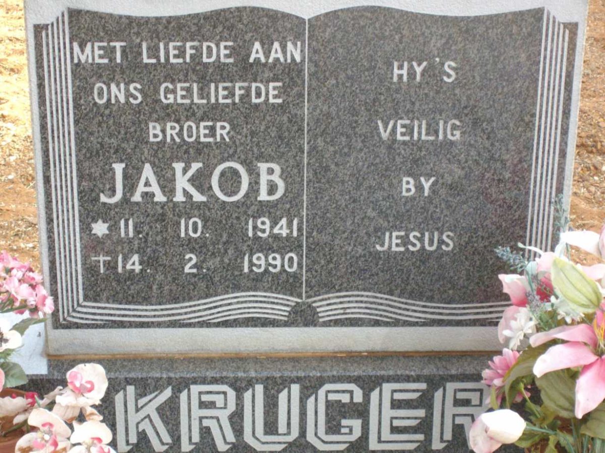 KRUGER Jakob 1941-1990