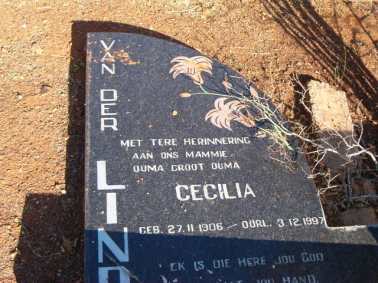 LINDE Cecilia, van der 1906-1997