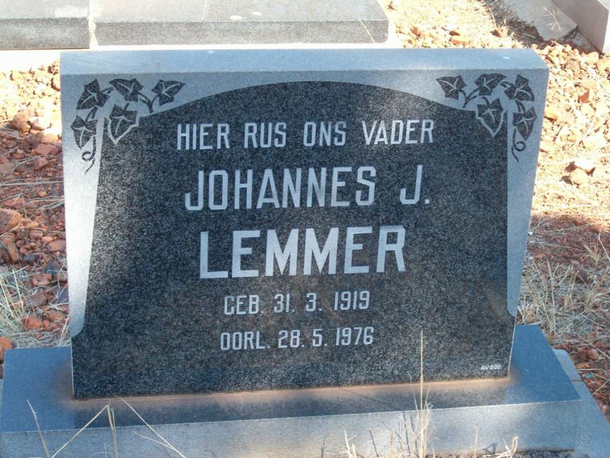 LEMMER Johannes J. 1919-1976