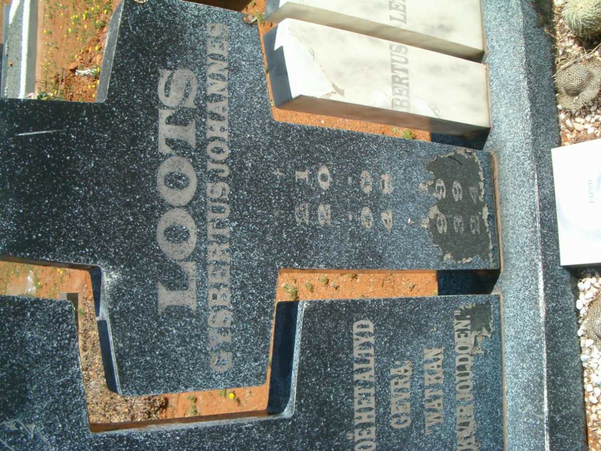 LOOTS Gysbertus Johannes 1932-1994