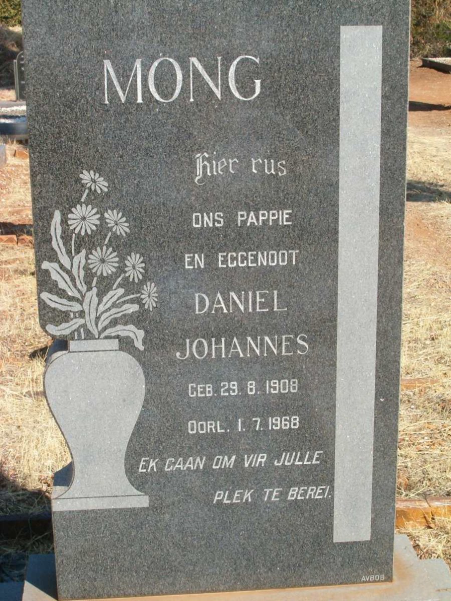 MONG Daniel Johannes 1908-1968