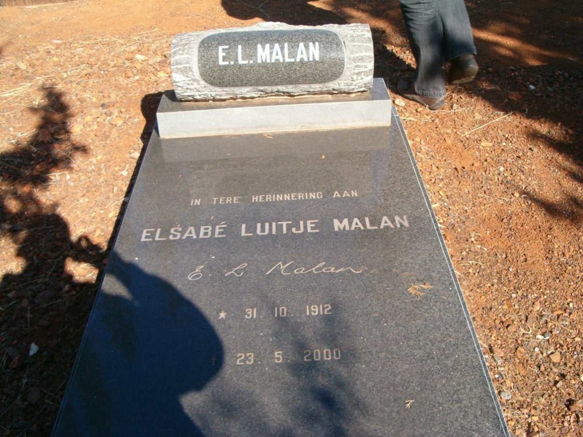 MALAN Elsabe Luitje 1912-2000