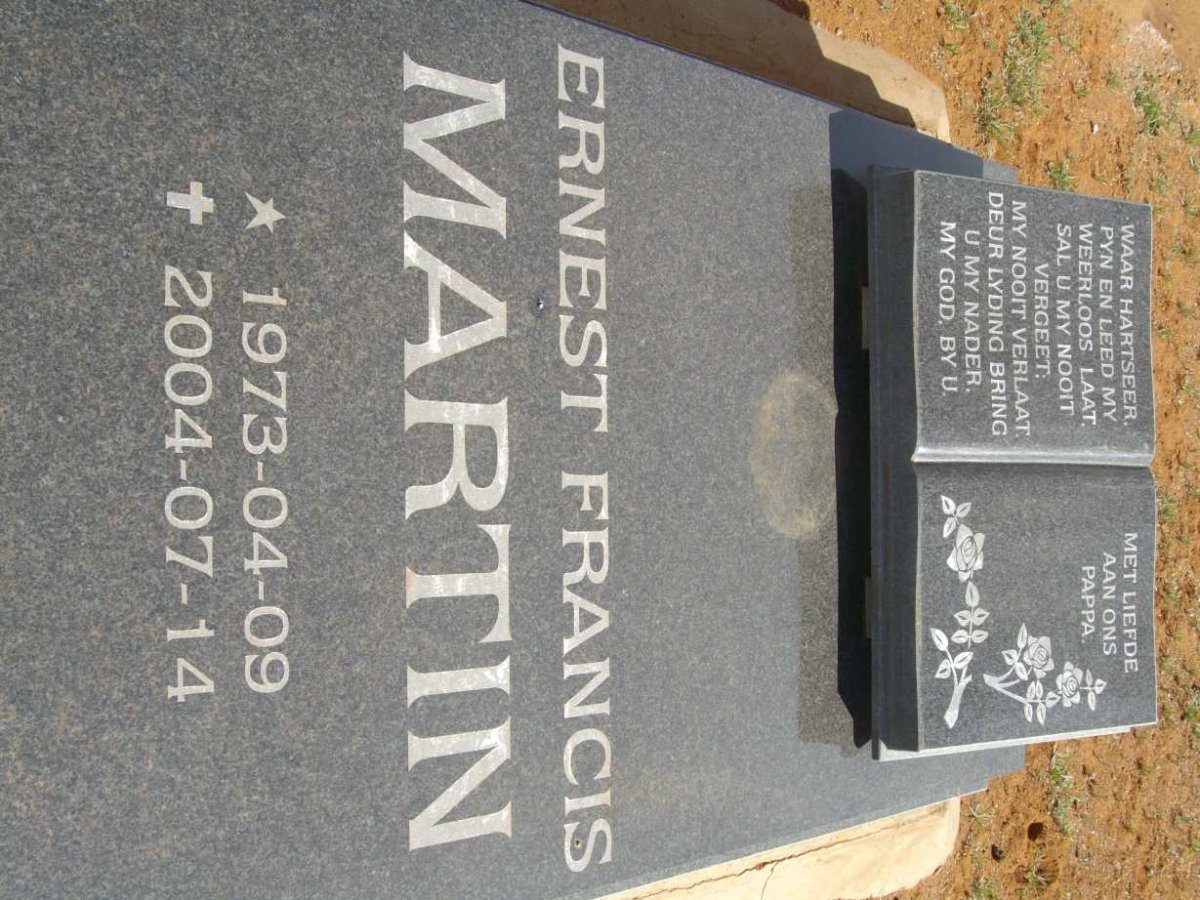 MARTIN Ernest Francis 1973-2004