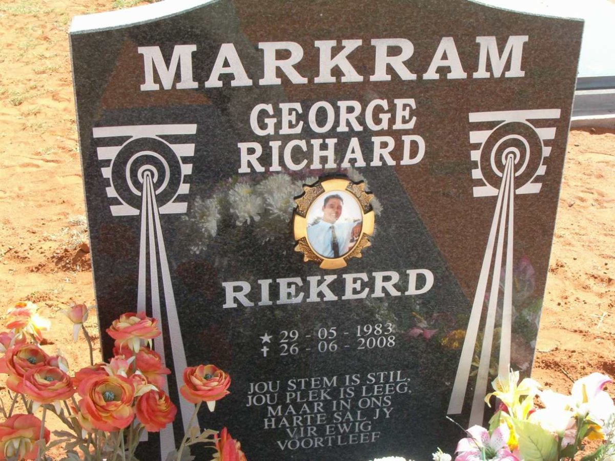 MARKRAM George Richard Riekerd 1983-2008