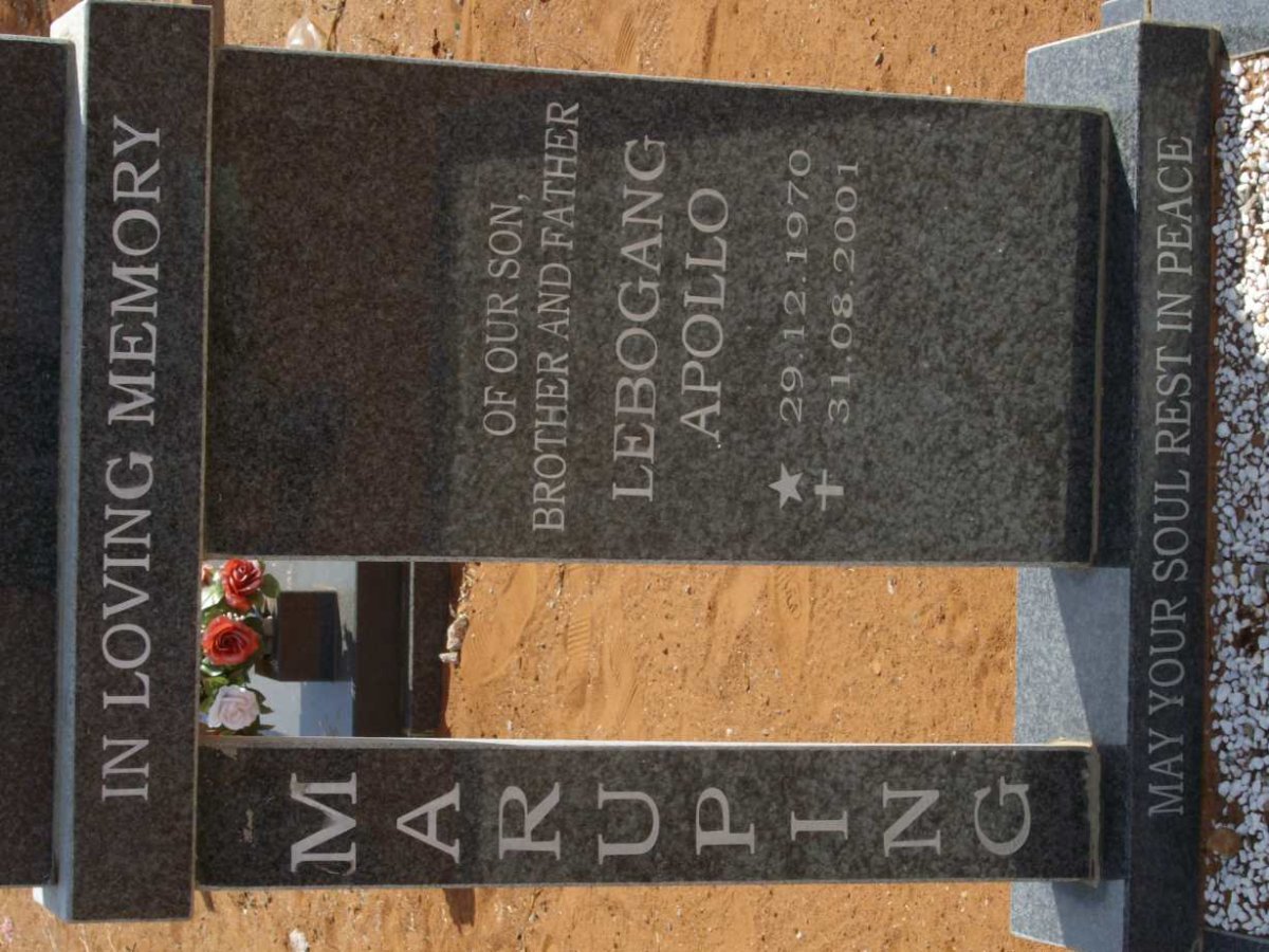 MURUPING Lebogang Apollo 1970-2001