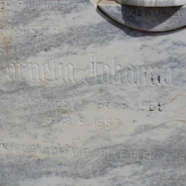 MERWE Cornelia Johanna, van der nee BEUKES 1965-1987