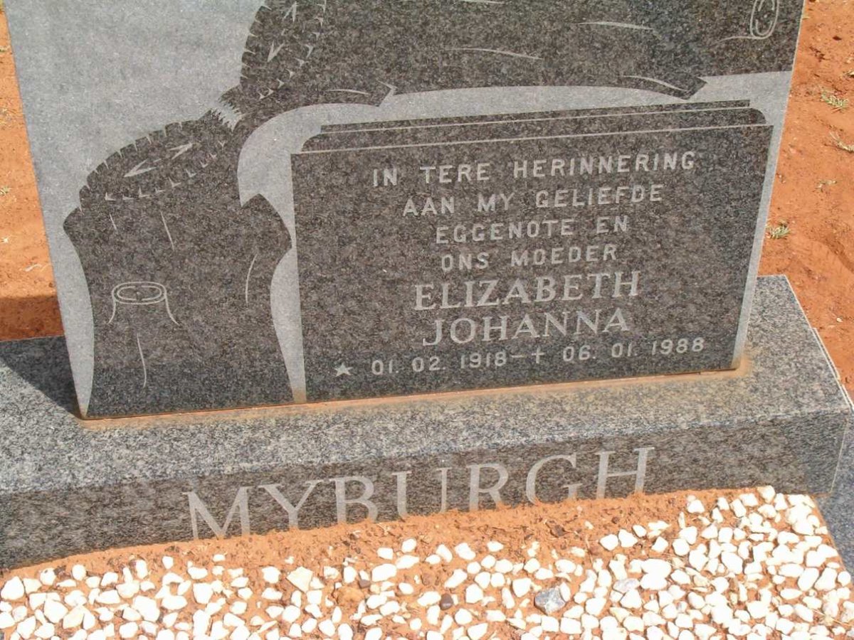 MYBURGH Elizabeth Johanna 1918-1988