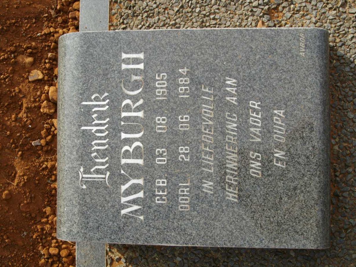 MYBURGH Hendrik 1905-1984