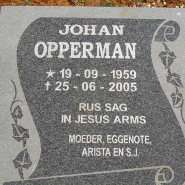 OPPERMAN Johan 1959-2005