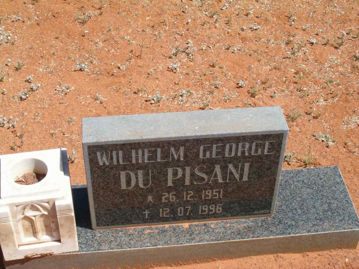 PISANI Wilhelm George, du 1951-1996