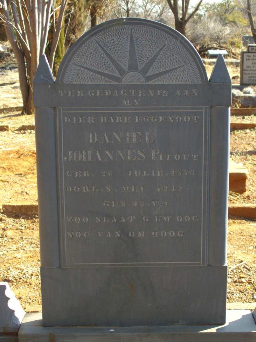 PITOUT Daniel Johannes 1870-1943