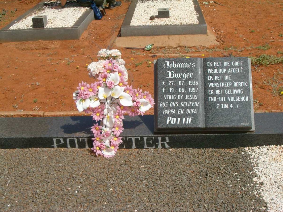 POTGIETER Johannes Burger 1936-1997