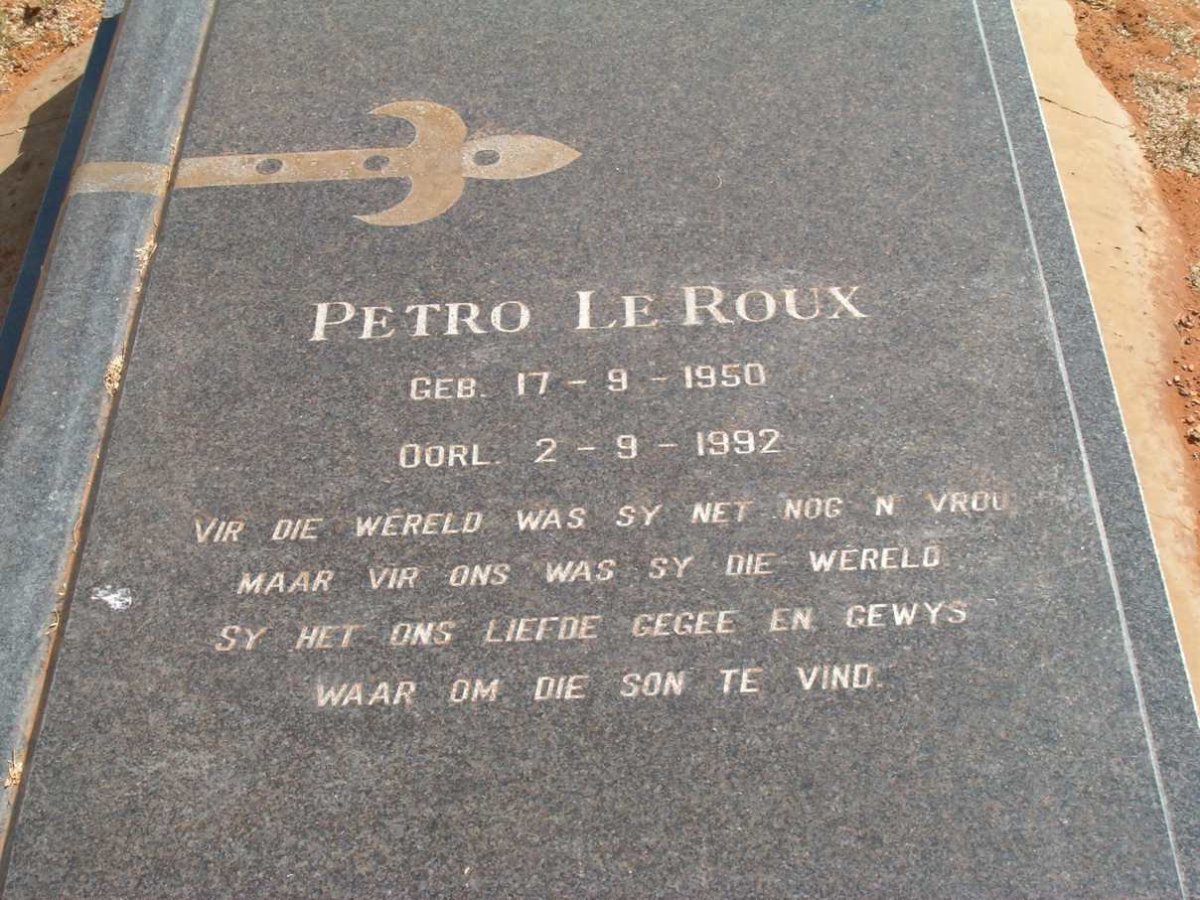 ROUX Petro, le 1950-1992