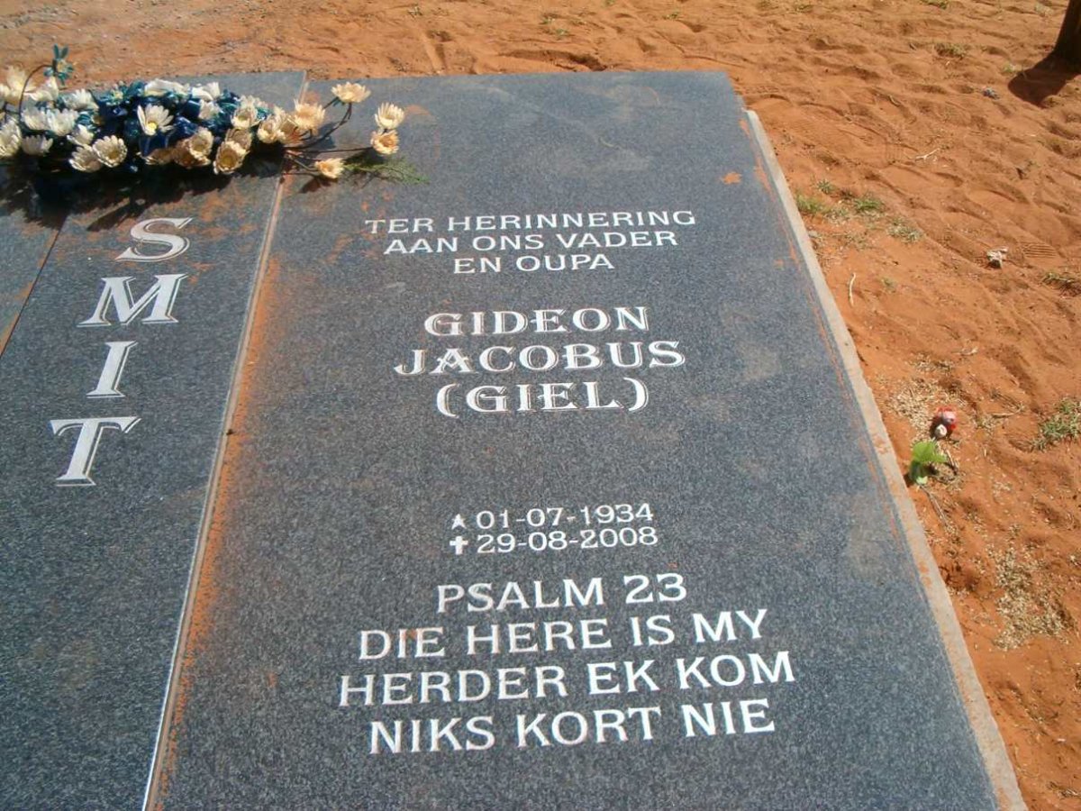 SMIT Gideon Jacobus 1934-2008