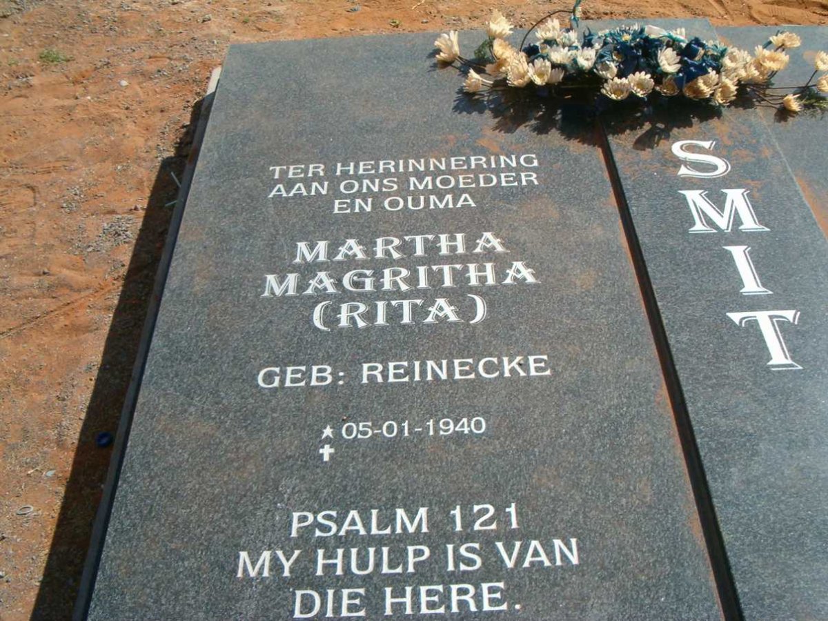 SMIT Martha Magritha nee REINECKE 1940-
