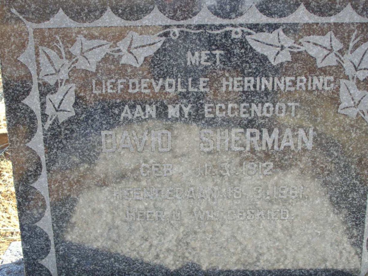 SHERMAN David 1912-1961