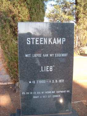 STEENKAMP Lieb 1903-1972