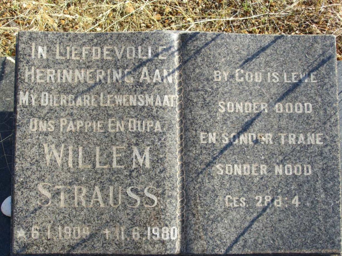 STRAUSS Willem 1909-1980