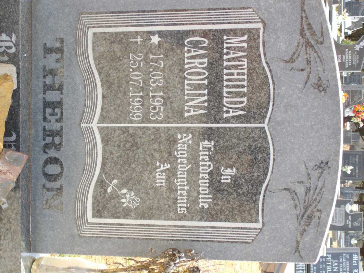 THERON Mathilda Carolina 1953-1999